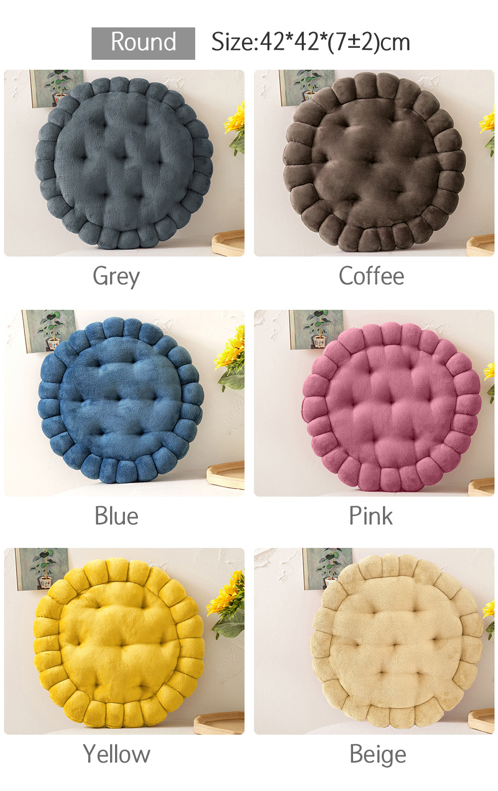 Milk Plush Cookie Cushion-8